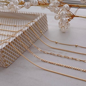 18k Gold Filled Chain Necklace, Dainty Chain Necklace, Single Chain Necklace, Gold Chain Necklace, Minimalist Chain Necklace, Hypoallergenic