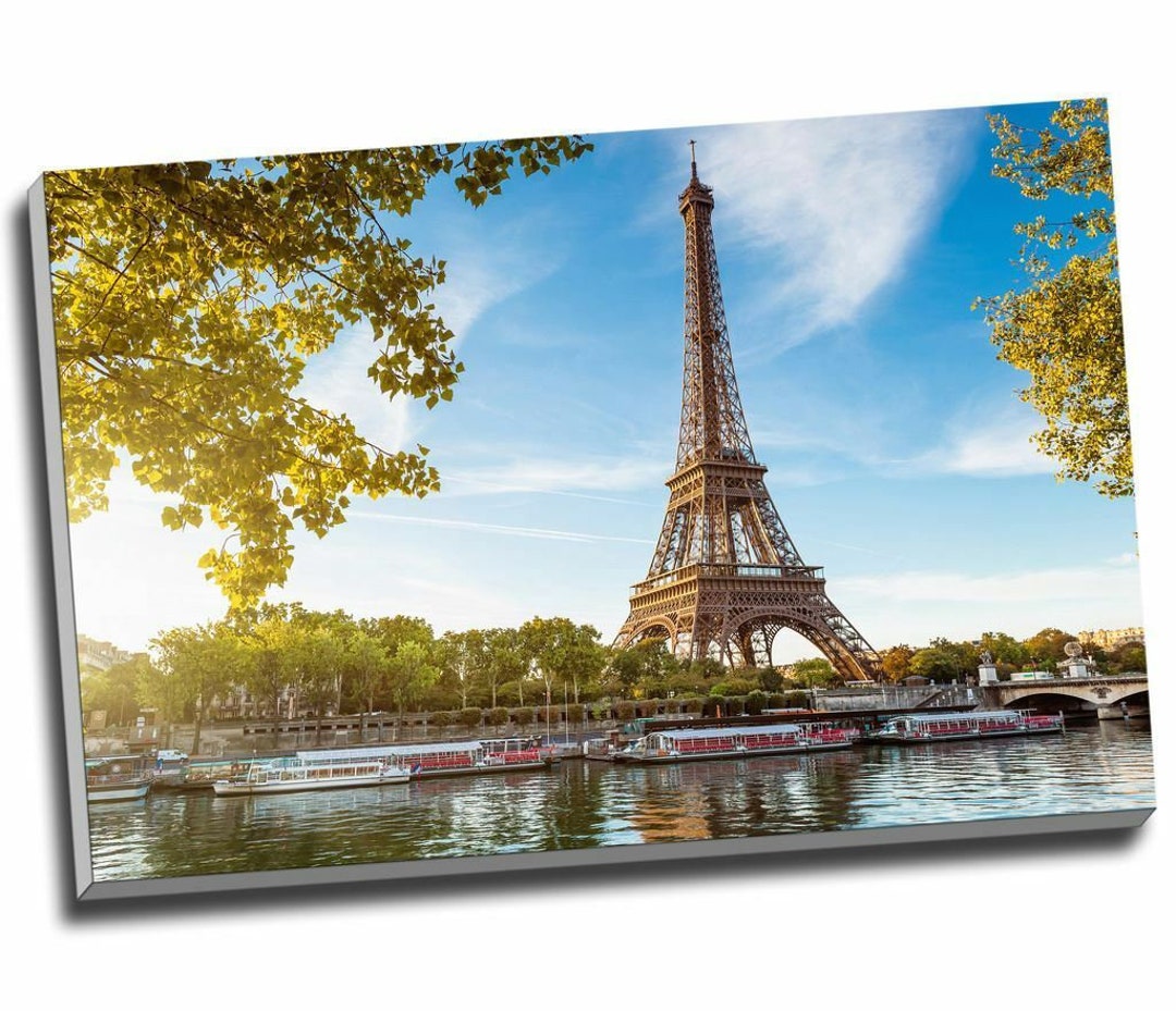 Eiffel Tower Paris France Canvas Print Wall Art 30x20 A1 - Etsy UK