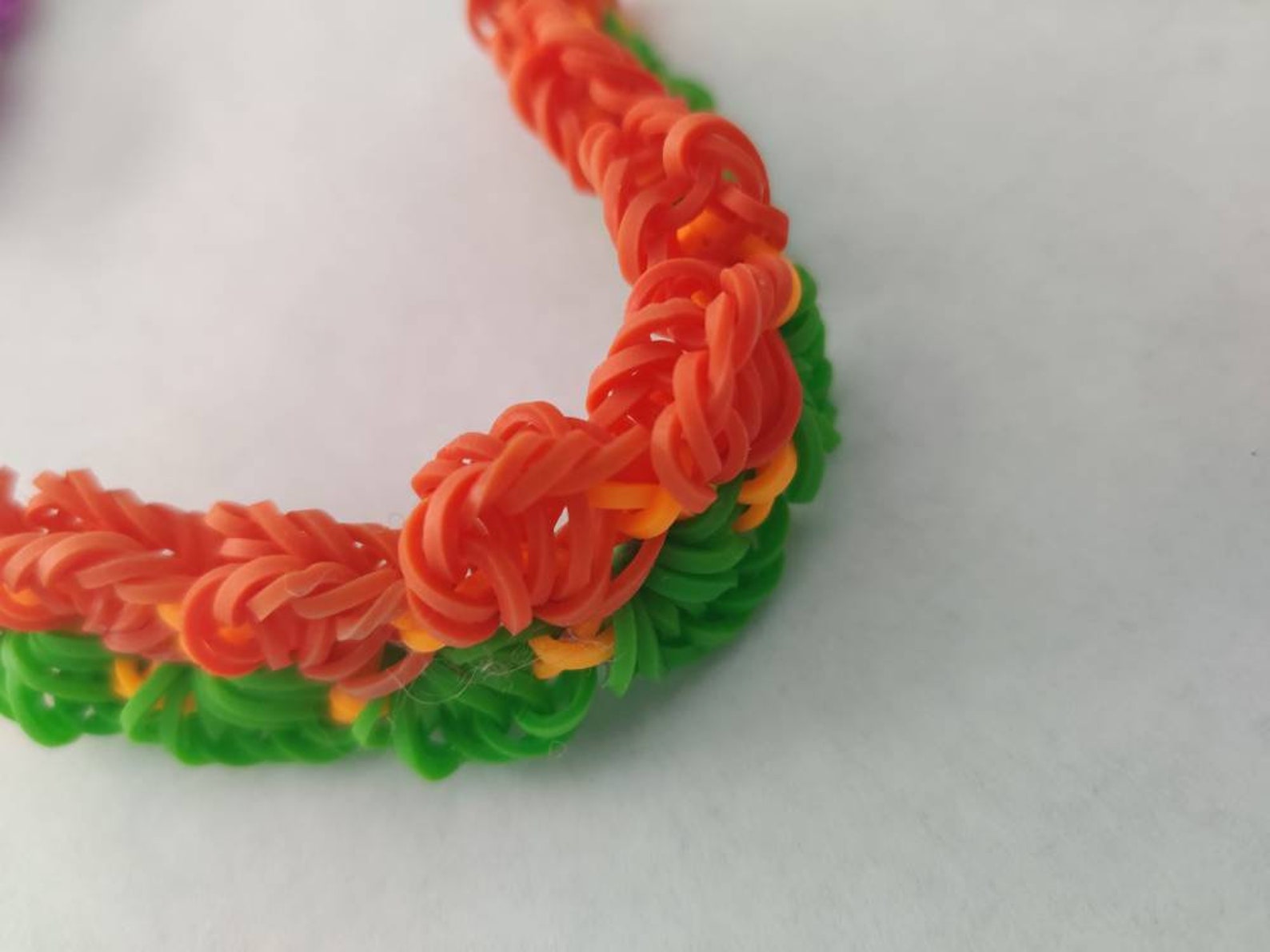 Braid rubber band bracelet multicolor different lengths Etsy