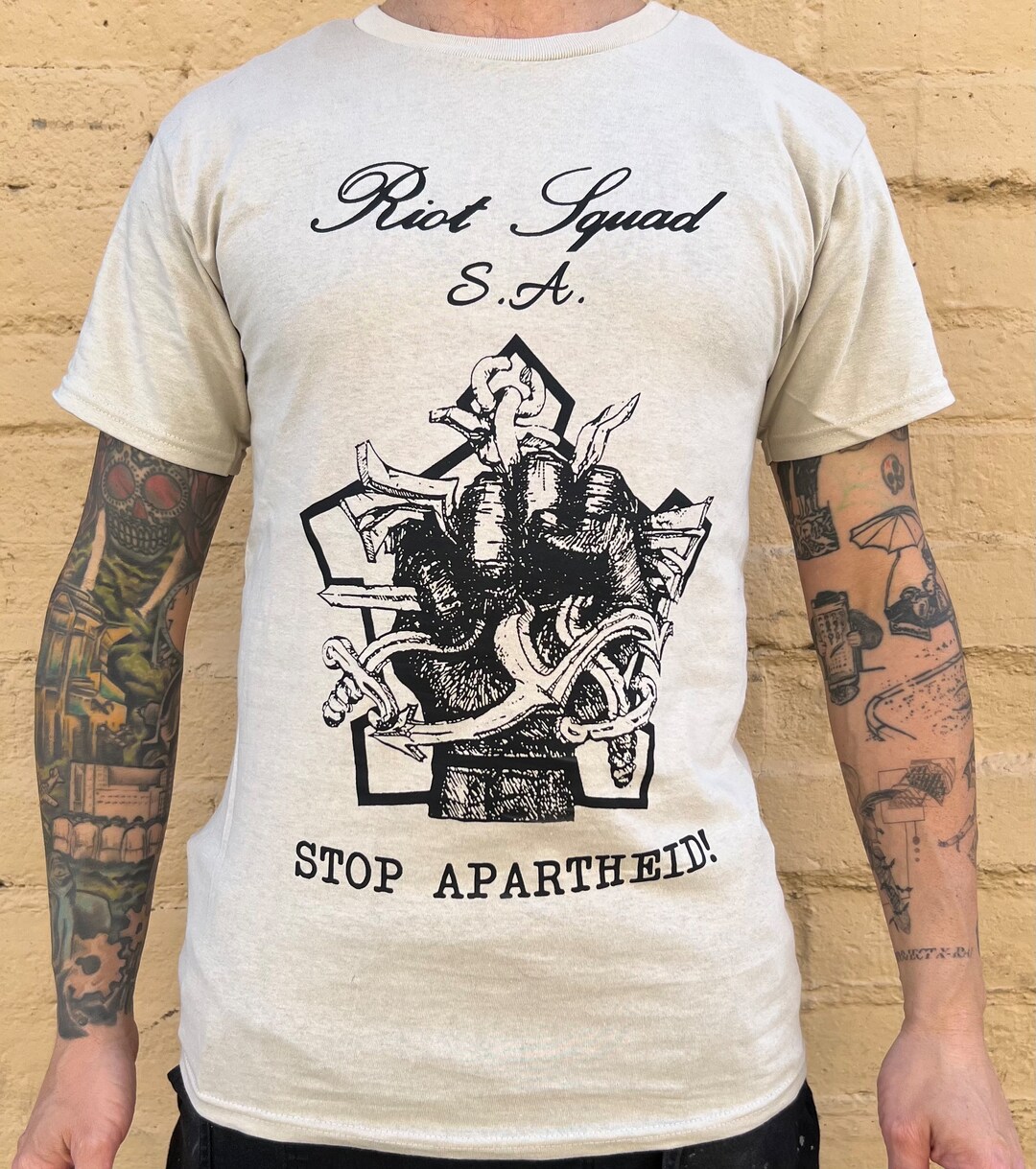 Riot Squad S.A. Stop Apartheid Band Shirt African Punk Uk82 Anarcho ...