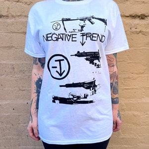 Negative Trend band shirt killed by death punk Flipper Dead Kennedys Avengers The Nuns The Sleepers Mabuhay Gardens Crime Fang Tuxeedomoon