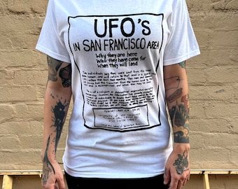 Heaven's Gate UFO Recruitment Flyer Shirt - True Crime Cult Apparel