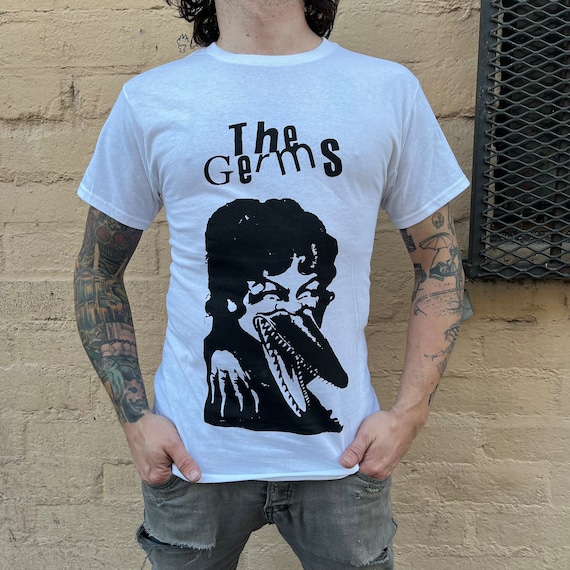 The Germs Band T-shirt, Punk Hardcore KBD - White - Etsy