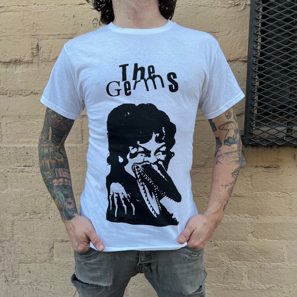 The Germs band shirt punk hardcore kbd Weirdos X The Bags Black Flag Bad Religion Minutemen Plugz Black Randy TSOL The Damned The Stooges