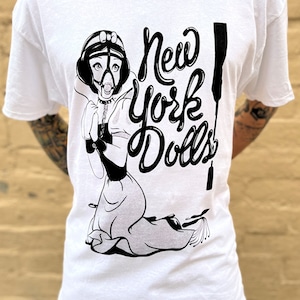 New York Dolls band shirt 1977 punk rock Max&#39;s Kansas City CBGBs Dead Boys Ramones Blondie glam rock glitter rock Television Talking Heads