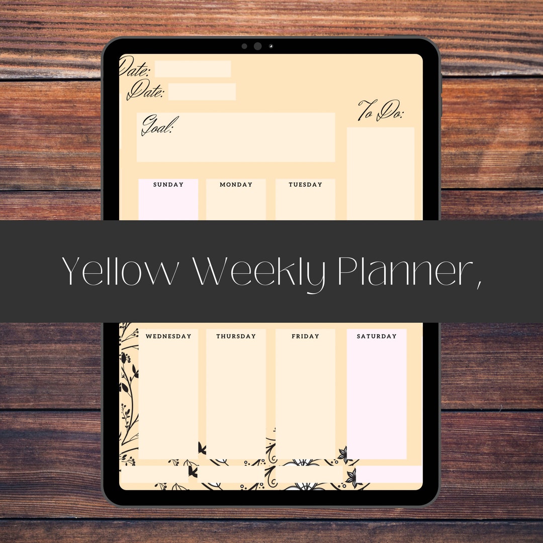 Printable Weekly Planner, Undated Weekly Planner, Planner With To-do ...