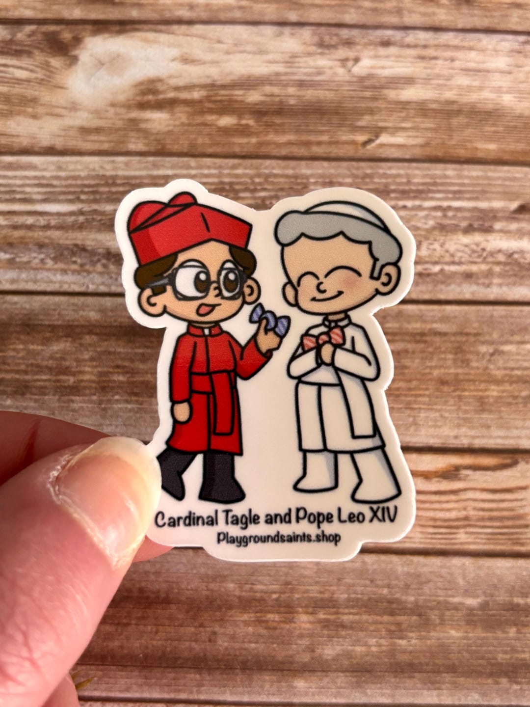 Pope Ld18 Sticker Pope Leo and Cardinal Tagle Sticker - Etsy