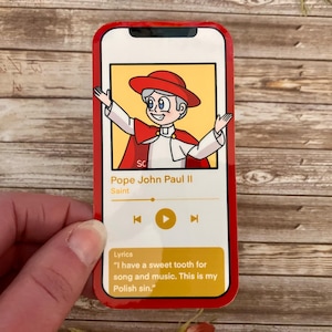St. Pope John Paul II Playlist Sticker