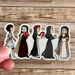 Female Saints Sticker, Catholic Stickers, Saint Stickers, Catholic Saint Stickers, Catholic Saints, Catholic Gifts