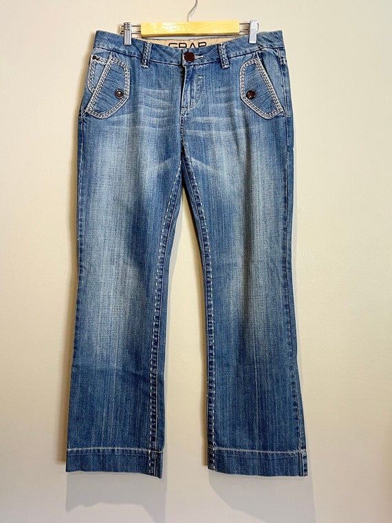 Grab Denim wide leg jeans, sz 12 - Gem