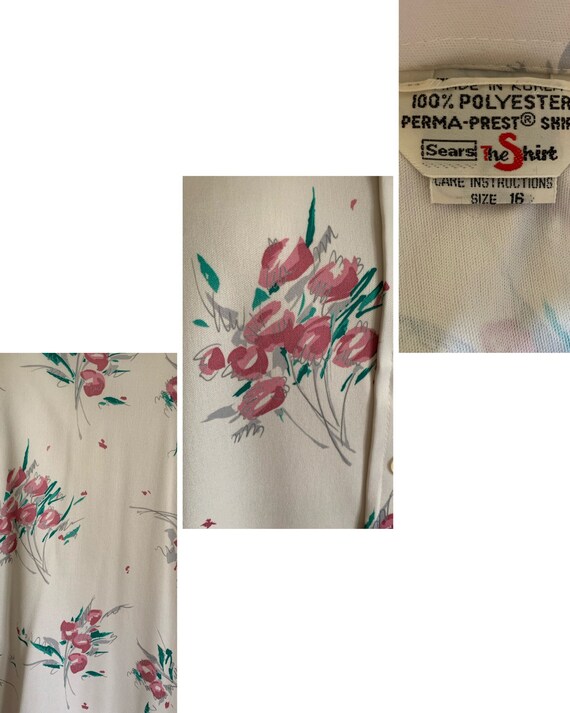 Vintage 1970’s Sears “The Shirt” Floral Blouse - image 6