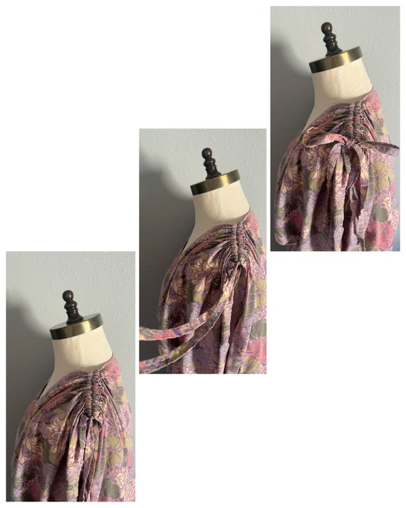 Vintage 1970’s Handmade Pastel Floral Two Piece B… - image 7