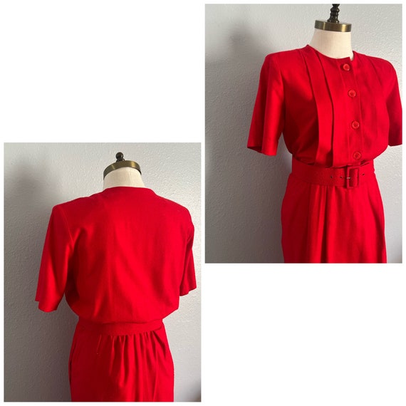 Vintage 1980s Red “SK & Company” Dress - image 5