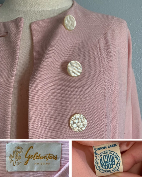 Vintage 1950’s Light Pink “Goldwaters” Coat - image 6