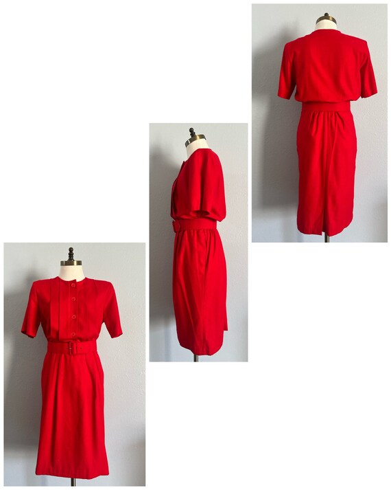 Vintage 1980s Red “SK & Company” Dress - image 4