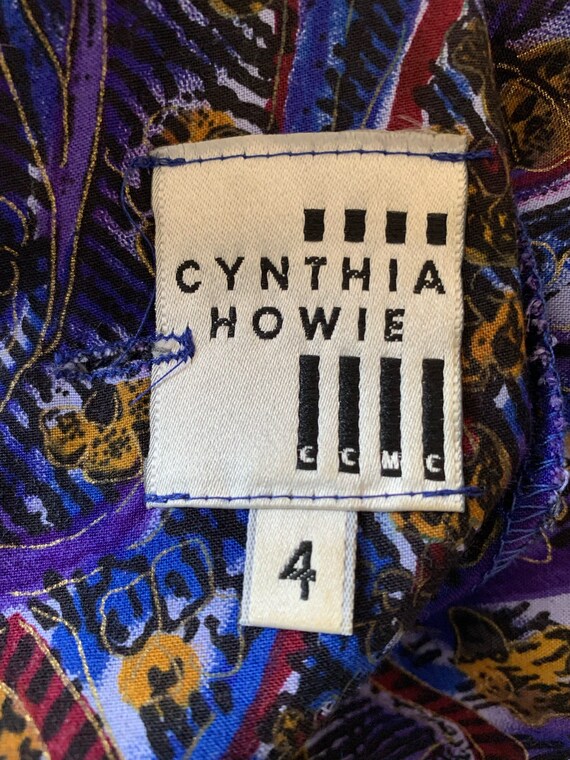 Vintage 1980’s Purple “Cynthia Howie” Dress - image 10