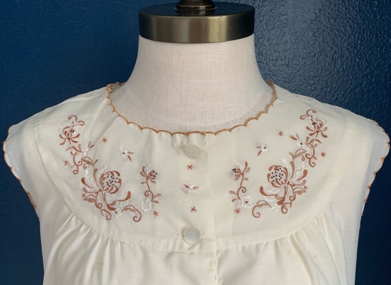Vintage 1960’s “Plum Blossoms” Dress - image 5