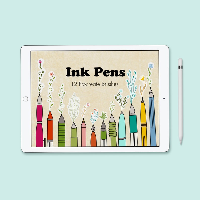 Inking Brushes for Procreate Liner Ink Brushes Procreate image 1