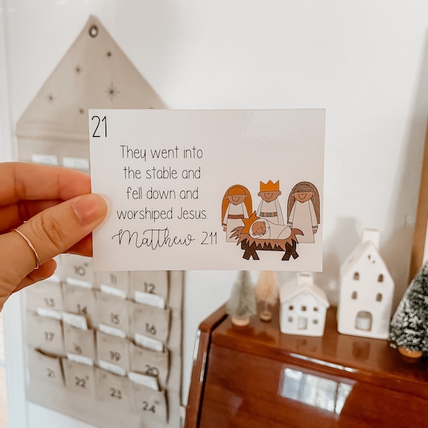 Christian Advent Calendar Etsy