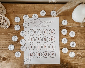 Sign language alphabet worksheet | Homeschool | ASL | Sign language learning