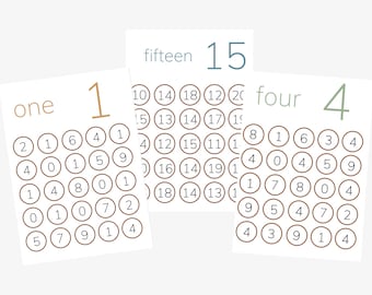 Number dot worksheets| Find the number  | Homeschool | Preschool | numbers learning