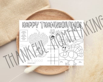 Thanksgiving Kids Activity | toddler preschool kinder thanksgiving worksheet | thanksgiving printable for kids