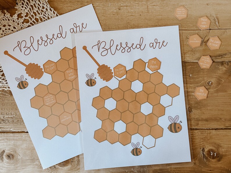 Beatitudes Worksheet | Blessed Are Homeschool | Bible Lesson | Sunday ...