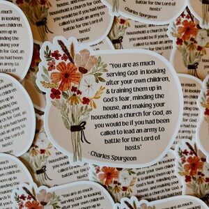 homemakercharles spurgeon sticker | motherhood stickers | Christian motherhood | homeschooling, homemaking, homemaking