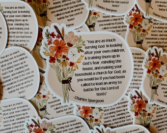 homemakercharles spurgeon sticker | motherhood stickers | Christian motherhood | homeschooling, homemaking, homemaking