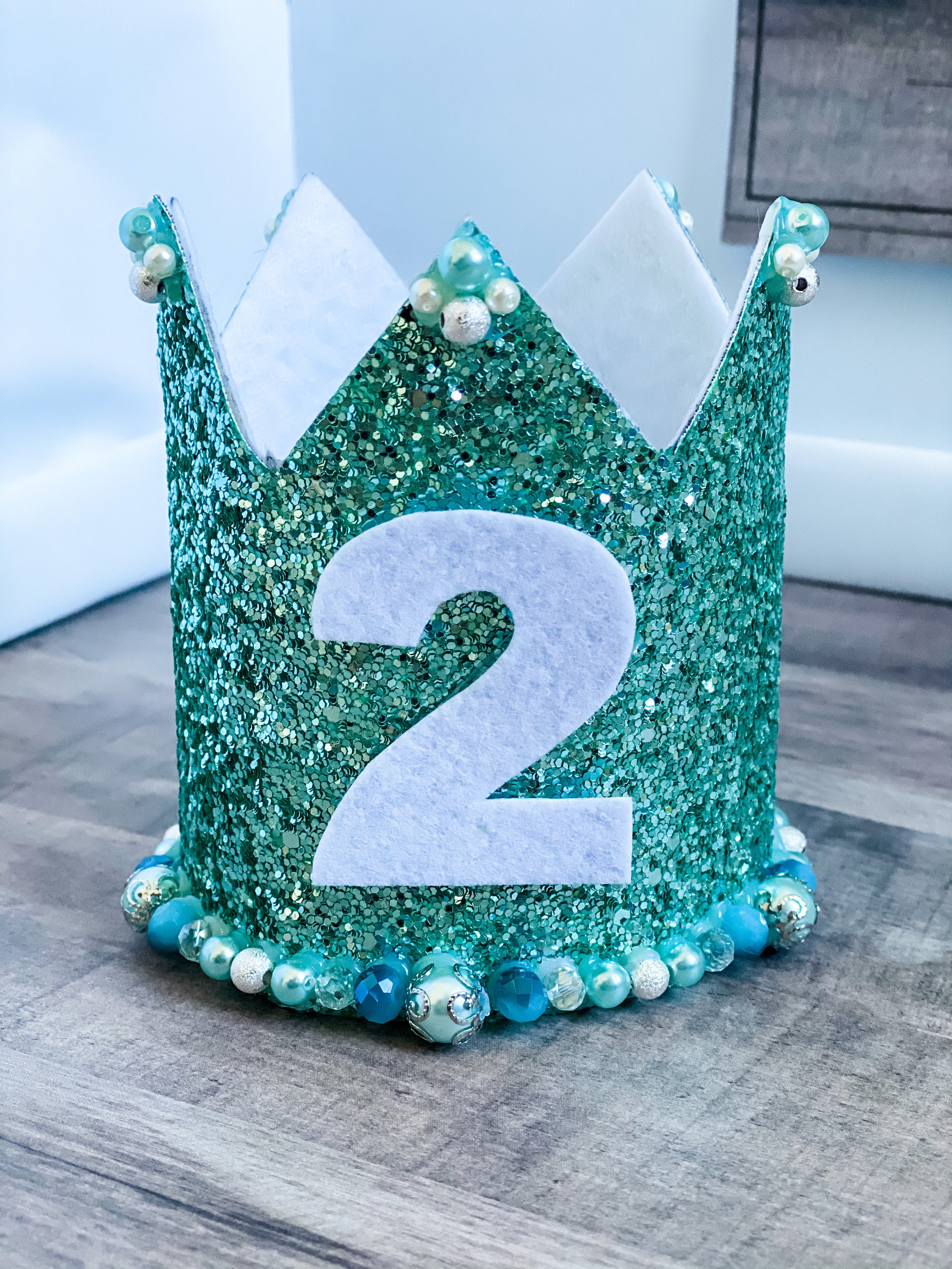 Birthday Crown, 2nd Birthday Crown, Any Age Available, Party Crown, 2nd Birthday Ideas, Blue