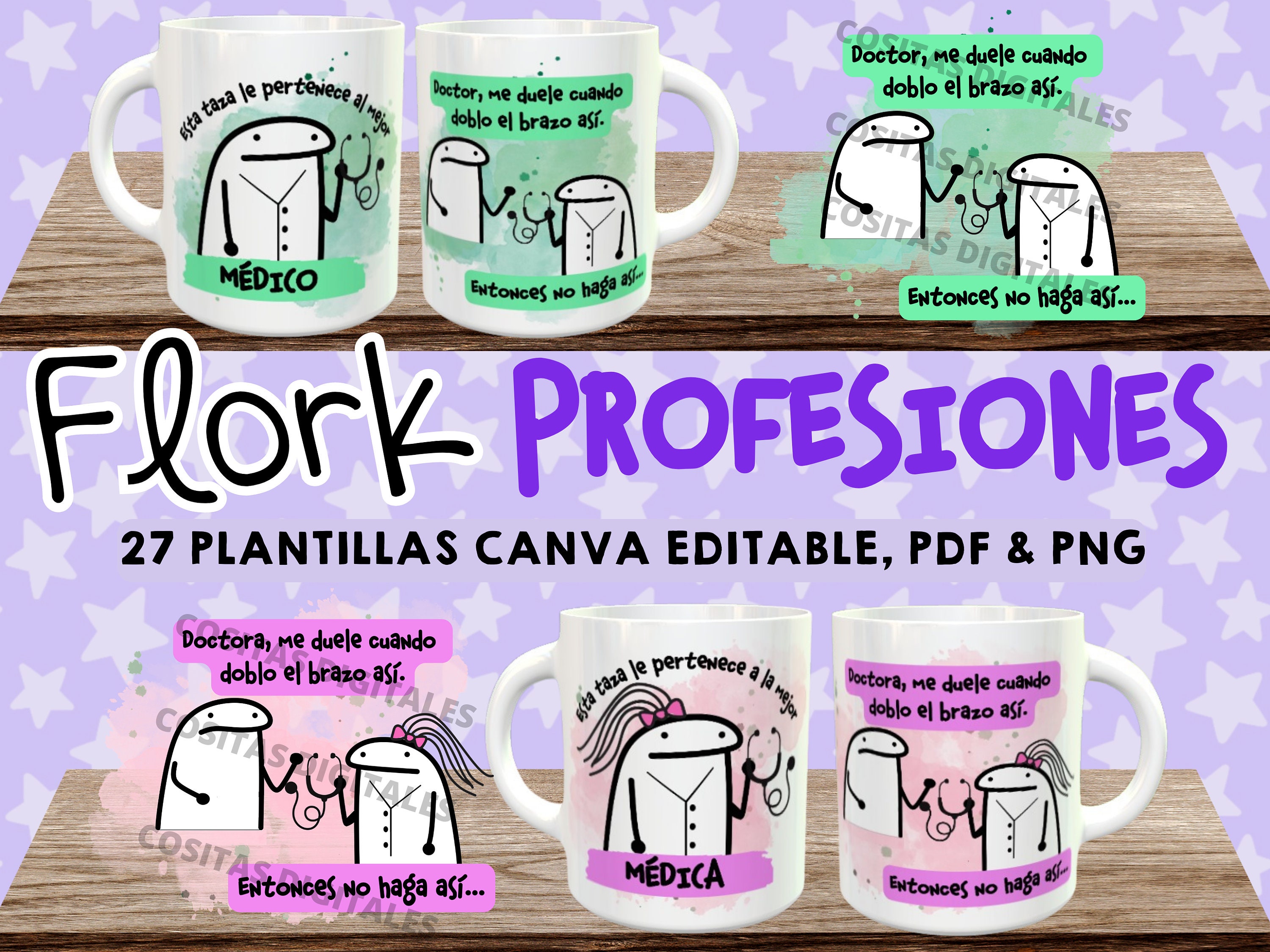 Flork Cake Topper Imprimible Divertido Deformito Meme Editable  Personalizado Plantilla CANVA Template Descarga Digital Inmediata Download