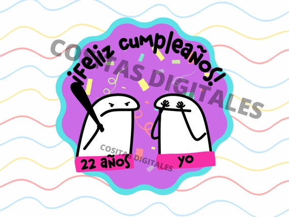 Flork Cake Topper Imprimible Divertido Deformito Meme Editable  Personalizado Plantilla CANVA Template Descarga Digital Inmediata Download