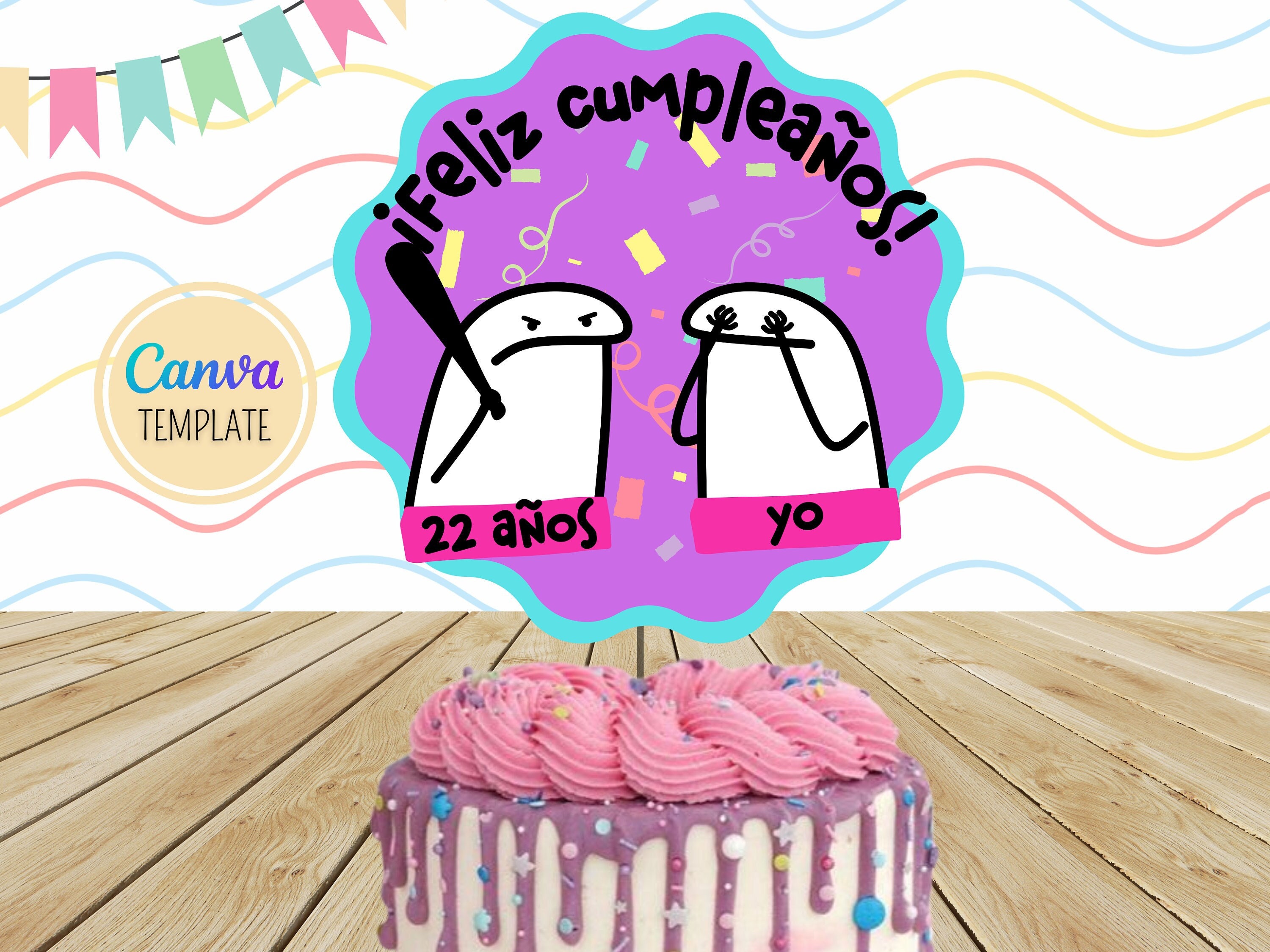 Step by Step Birthday Cake Flork