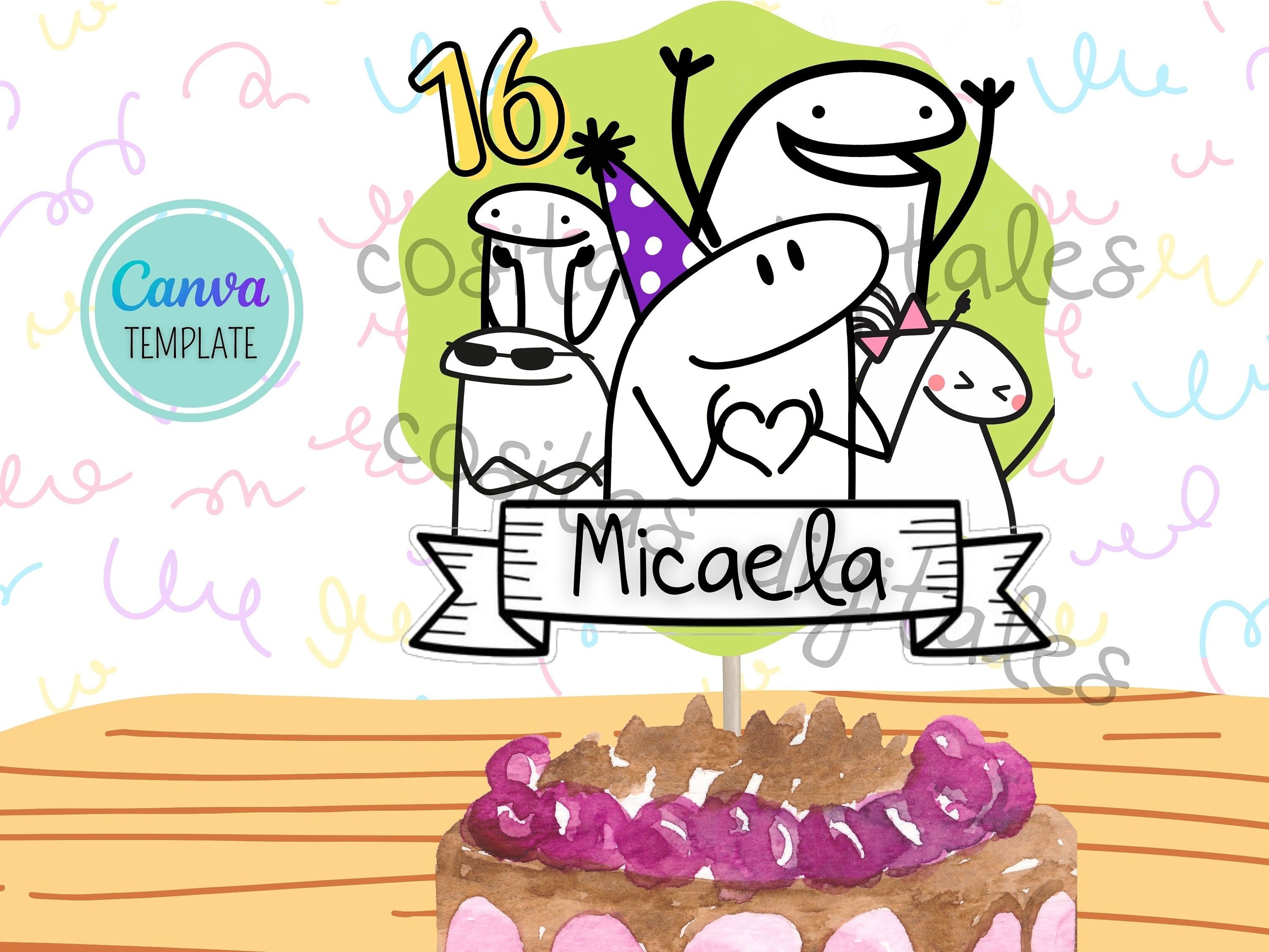 Torta meme flork cumpleaños in 2023