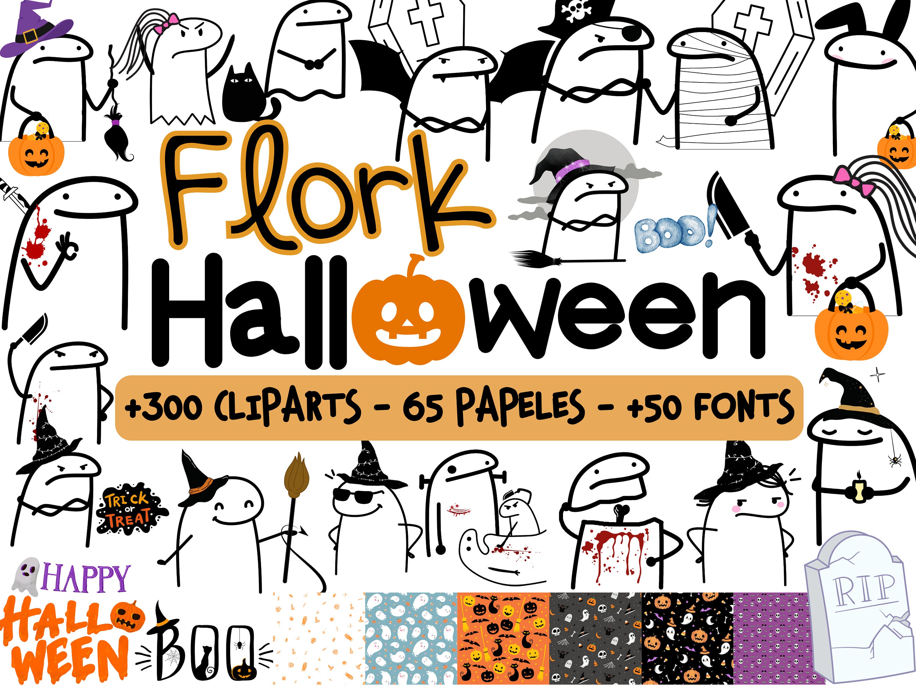 KIT DIGITAL FLORK - CLIPARTS EM ALTA RESOLUÇÃO - DOWNLOAD - Arte Digital  Grátis