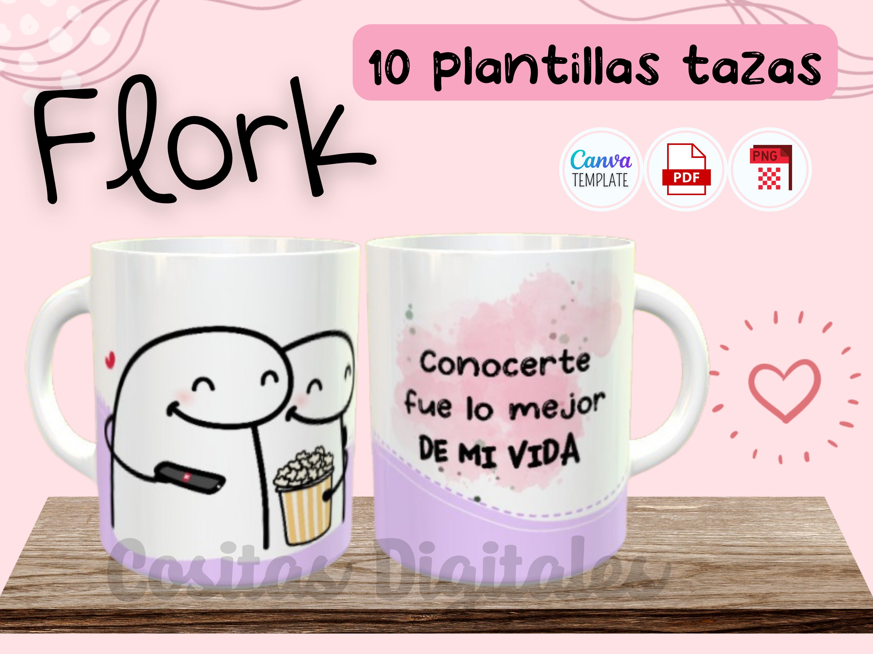 Taza Flork Meme Amor Enamorados