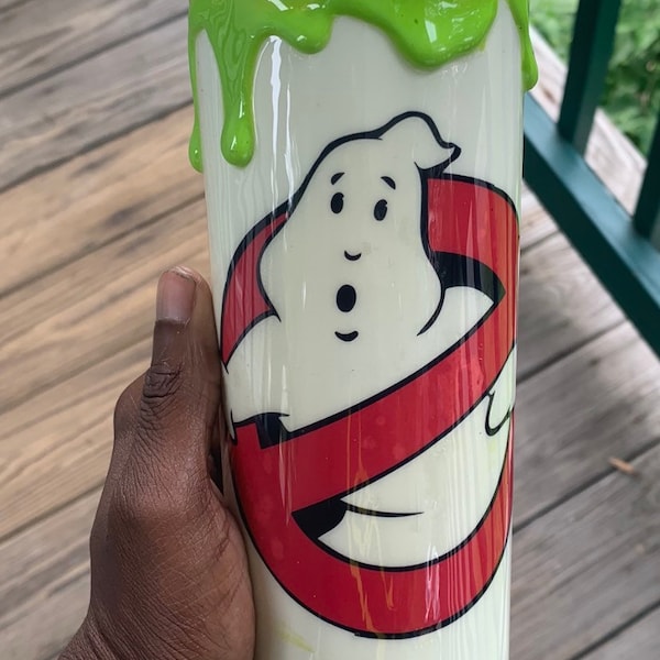 20oz Glow in the dark Ghostbuster inspired tumbler