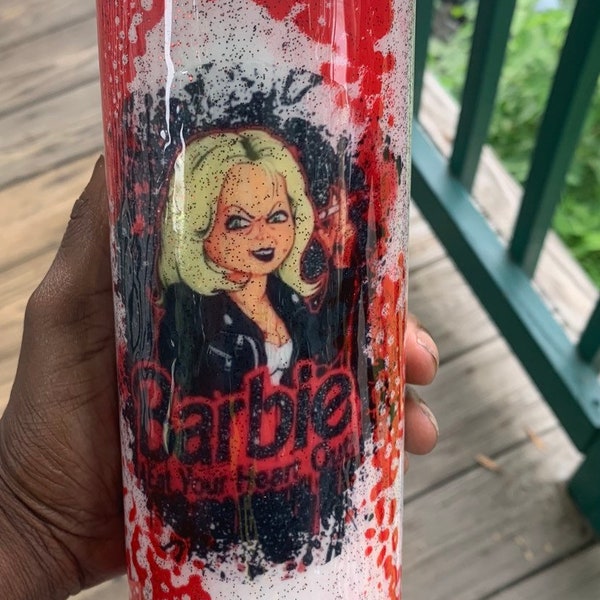 Vaso inspirado en la novia de chucky de 20 oz