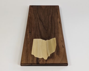 State Inlay Charcuterie Board, Walnut and Poplar