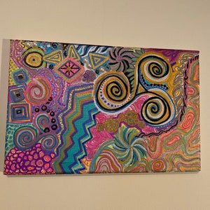 Energy in movement A4 Canvas Wall Art
