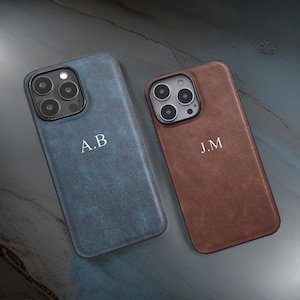 PU-leer initialen iPhonegeval, gepersonaliseerde aangepaste telefoonhoes, 11 lederen iPhonegeval, iPhone 12-hoesje, iPhone 7 8-hoesje, iPhone XR Xs-hoesje