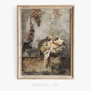 Harvest Fruits | Vintage Painting | Digital PRINTABLE Wall Art