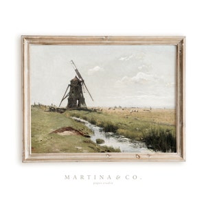 Swedish Grasslands | Vintage Painting | Digital PRINTABLE Wall Art