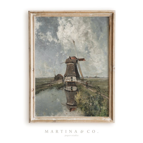 Holland Views | Vintage Painting | Digital PRINTABLE Wall Art