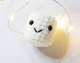 Crochet Marshmallow Pattern, Crochet Plushie, Crochet Pattern, Amigurumi Pattern, Crochet Plush, Easy Crochet Pattern, Mini Crochet
