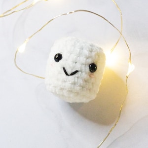 Crochet Marshmallow Pattern, Crochet Plushie, Crochet Pattern, Amigurumi Pattern, Crochet Plush, Easy Crochet Pattern, Mini Crochet