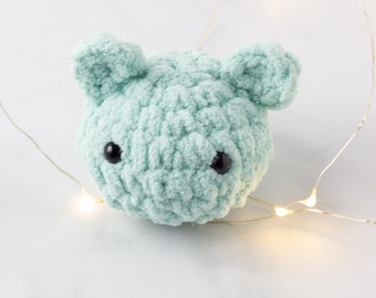 Mint Sparkle Bear, Blue Crochet Bear, Crochet Teddy Bear Plushie, Amigurumi Bear, Crochet Blue Teddy Bear, Cute Bear Amigurumi, Mint Teddy