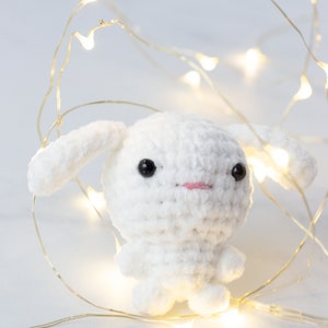 Bunny Crochet Pattern, Plushie Pattern, Cute Crochet Pattern, Bunny Plushie, Crochet Rabbit, Amigurumi Bunny, Mini Crochet Plush, Stuffies image 7