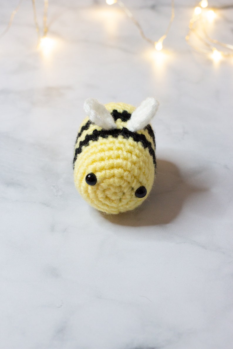 Bee Crochet Pattern, Easy Crochet Pattern, Crochet Bee, Bee Plushie, Bumblebee Amigurumi, Cute Crochet Pattern, Plushie Pattern, Cute Bee image 5