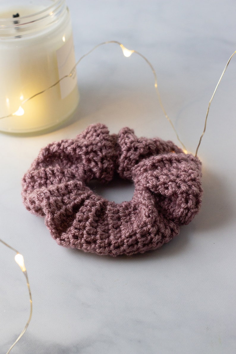 Double Crochet Scrunchie Pattern, Crochet Scrunchie, DIY Scrunchie, Cute Crochet Pattern, Easy Crochet Pattern, Crochet Fashion, Scrunchies image 2